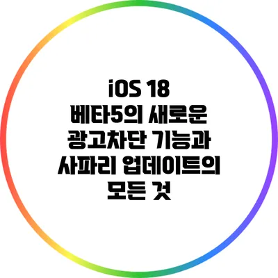 iOS 18 베타5의 새로운 광고차단 기능과 사파리 업데이트의 모든 것
